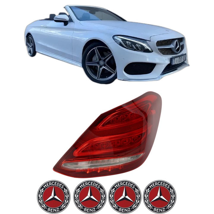 Lampa Stop Spate Dreapta MERCEDES-BENZ C-CLASS Convertible (A205) din 2016-2023, Auto, DEPO, 4x Stickere auto cu MERCEDES-BENZ