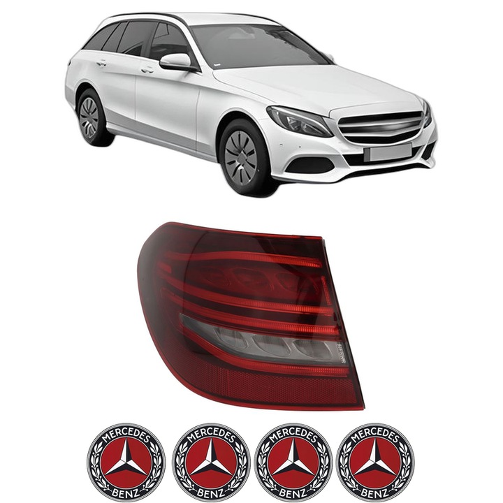 Lampa Stop Spate Stanga MERCEDES-BENZ C-CLASS T-Model (S205) din 2014-2021, Auto, DEPO, 4x Stickere auto cu MERCEDES-BENZ