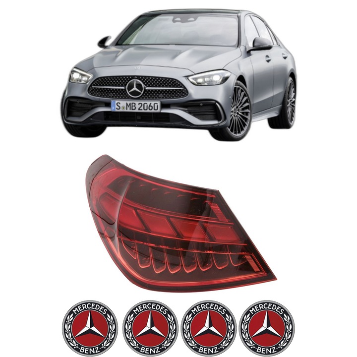 Lampa Stop Spate Stanga MERCEDES-BENZ C-CLASS (W206) din 2021-2023, Auto, DEPO, 4x Stickere auto cu MERCEDES-BENZ