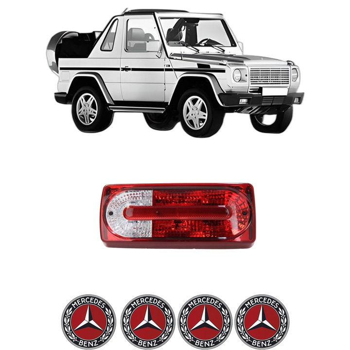 Lampa Stop Spate Stanga MERCEDES-BENZ G-CLASS Cabrio (W463) din 1989-2015, Auto, DEPO, 4x Stickere auto cu MERCEDES-BENZ