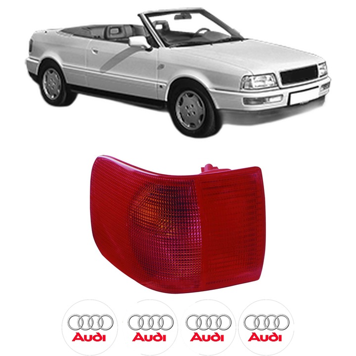 Lampa Stop Spate Dreapta AUDI CABRIOLET B3 (8G7) din 1991-2000, Auto, DEPO, 4x Stickere auto cu AUDI