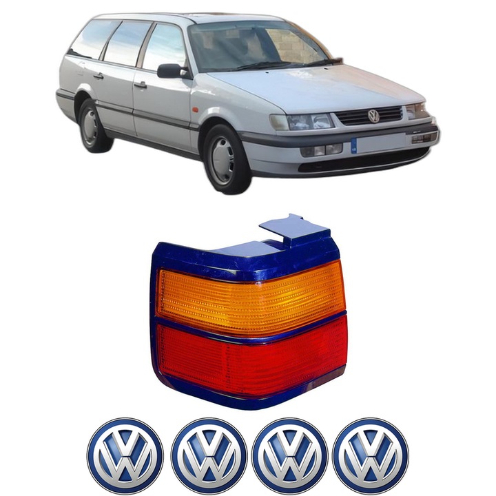 Lampa Stop Spate Stanga Volkswagen PASSAT B3/B4 (315, 3A5) din 1989-1995, Auto, DEPO, 4x Stickere auto cu Volkswagen
