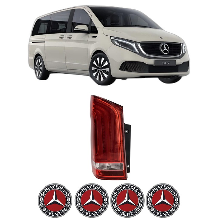 Lampa Stop Spate Stanga MERCEDES-BENZ EQV (W447) din 2020, Auto, DEPO, 4x Stickere auto cu MERCEDES-BENZ