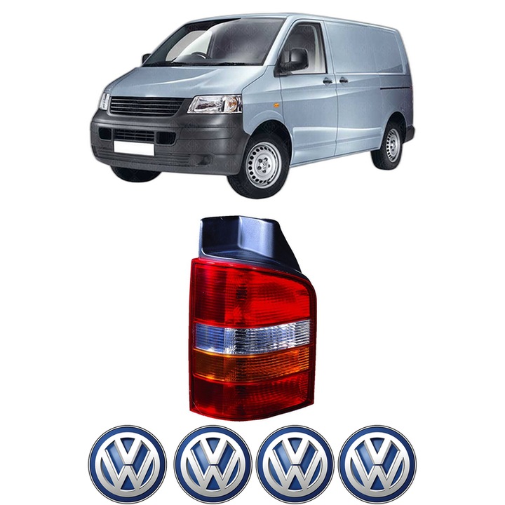 Lampa Stop Spate Stanga Volkswagen TRANSPORTER T5 Van (7HA, 7HH, 7EA, 7EH) din 2003-2015, Auto, DEPO, 4x Stickere auto cu Volkswagen