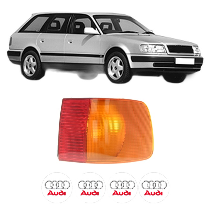 Lampa Stop Spate Dreapta AUDI 100 C4 Avant (4A5) din 1990-1994, Auto, DEPO, 4x Stickere auto cu AUDI