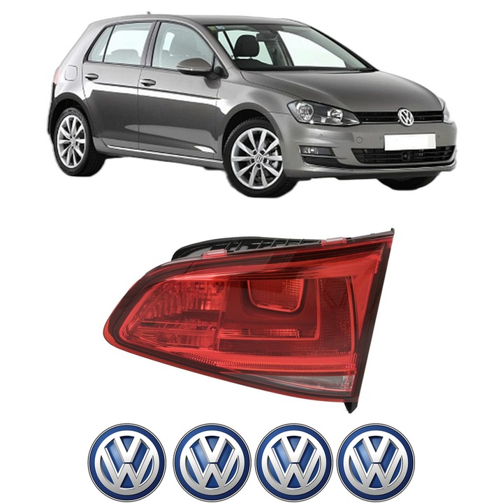 Lampa Stop Spate Dreapta Volkswagen GOLF VII (5G1, BQ1, BE1, BE2) din 2012-2021, Auto, DEPO, 4x Stickere auto cu Volkswagen