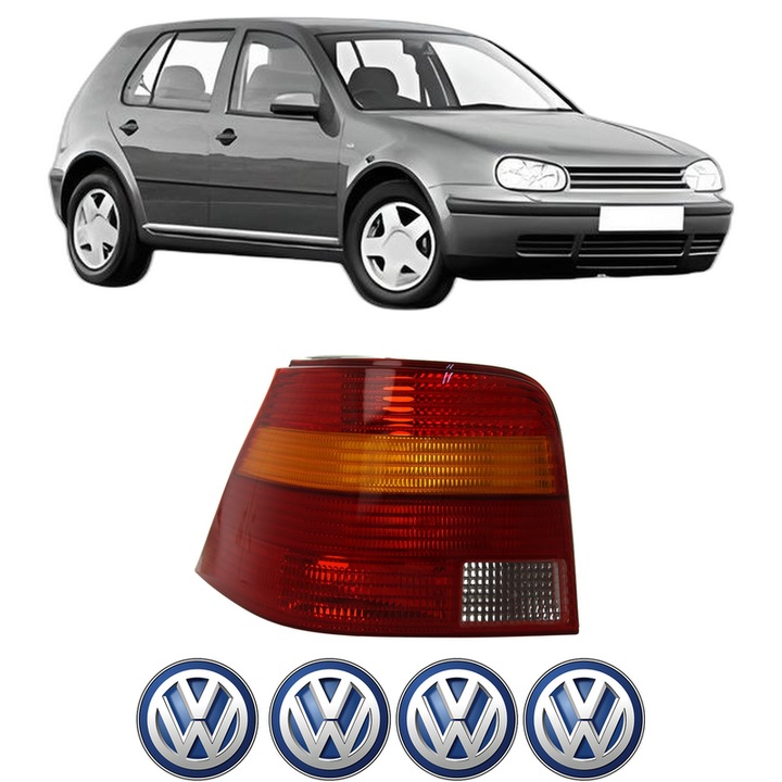 Lampa Stop Spate Stanga Volkswagen GOLF IV (1J1) din 1997-2005, Auto, DEPO, 4x Stickere auto cu Volkswagen