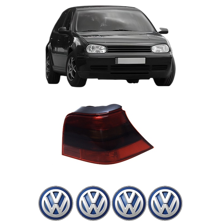 Lampa Stop Spate Dreapta Volkswagen GOLF IV Van (1J1) din 1997-2004, Auto, DEPO, 4x Stickere auto cu Volkswagen