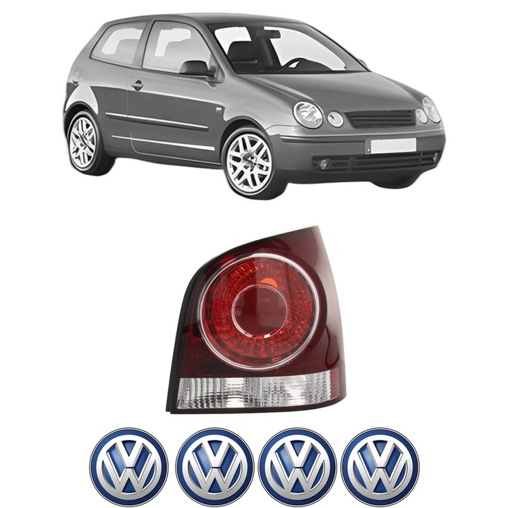 Lampa Stop Spate Dreapta Volkswagen POLO IV (9N_, 9A_) din 2001-2009, Auto, DEPO, 4x Stickere auto cu Volkswagen
