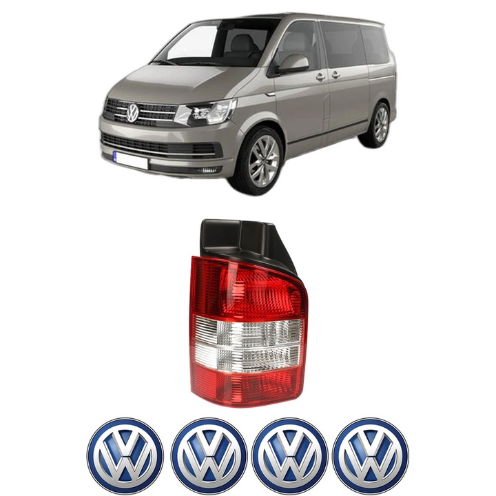 Lampa Stop Spate Stanga Volkswagen MULTIVAN T5 (7HM, 7HN, 7HF, 7EF, 7EM, 7EN) din 2003-2015, Auto, DEPO, 4x Stickere auto cu Volkswagen