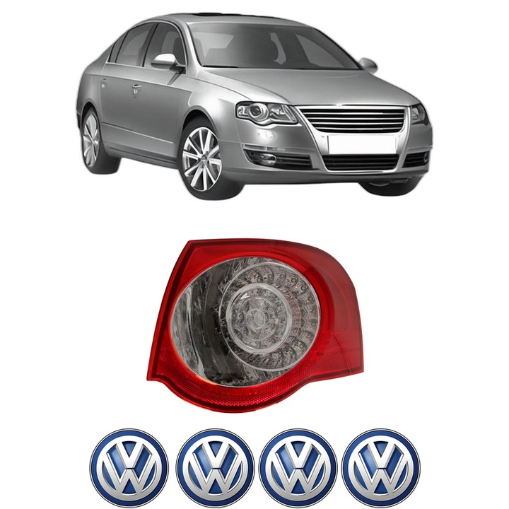 Lampa Stop Spate Dreapta Volkswagen PASSAT B6 (3C2) din 2005-2010, Auto, DEPO, 4x Stickere auto cu Volkswagen