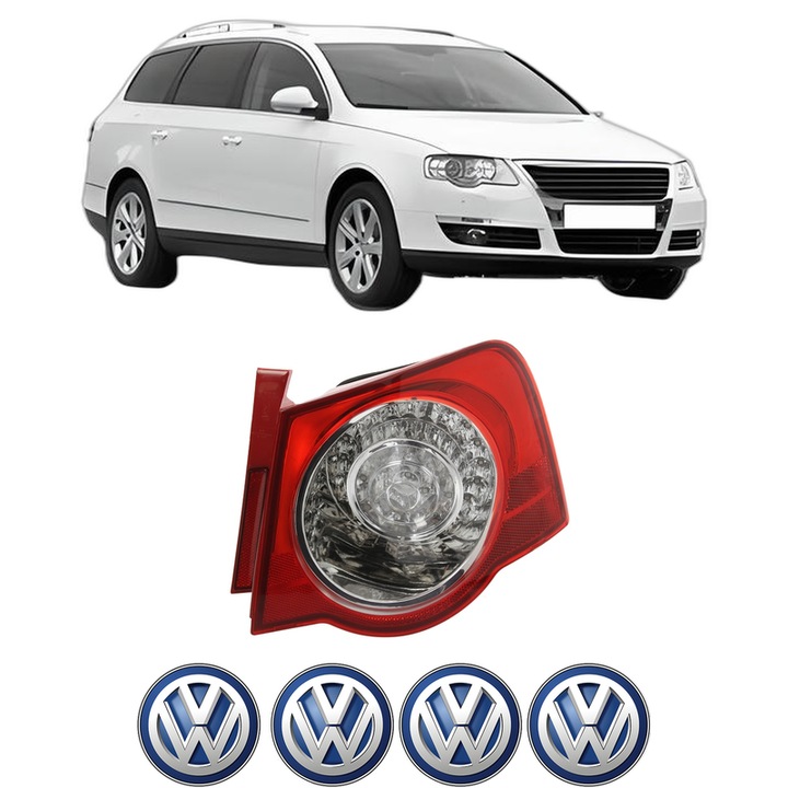 Lampa Stop Spate Dreapta Volkswagen PASSAT B6 Variant (3C5) din 2005-2011, Auto, DEPO, 4x Stickere auto cu Volkswagen