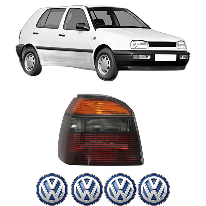 Lampa Stop Spate Stanga Volkswagen GOLF III (1H1) din 1991-1997, Auto, DEPO, 4x Stickere auto cu Volkswagen