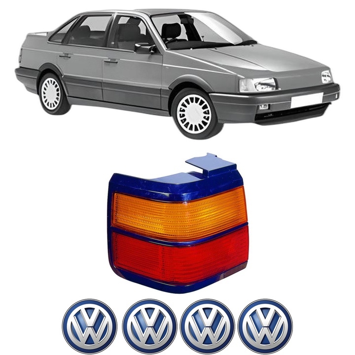 Lampa Stop Spate Stanga Volkswagen PASSAT B3/B4 (3A2, 35I) din 1988-1996, Auto, DEPO, 4x Stickere auto cu Volkswagen
