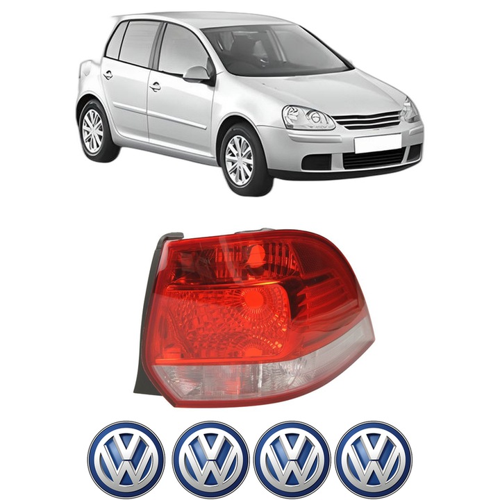 Lampa Stop Spate Dreapta Volkswagen GOLF V (1K1) din 2003-2009, Auto, DEPO, 4x Stickere auto cu Volkswagen