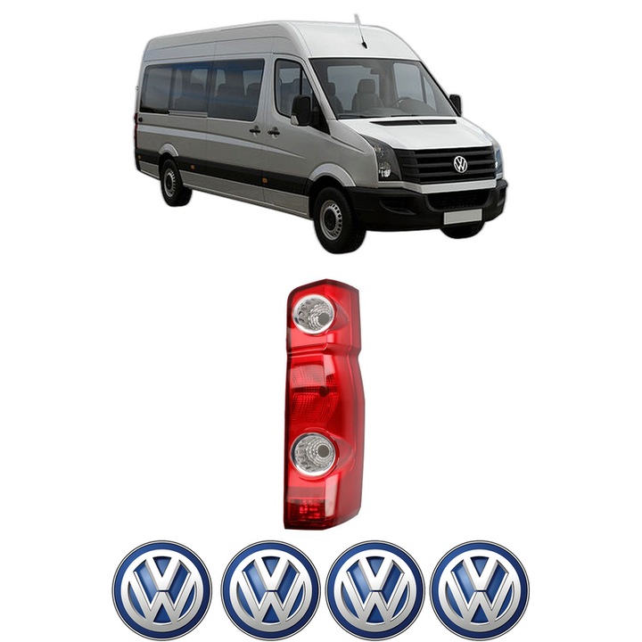 Lampa Stop Spate Dreapta Volkswagen CRAFTER 30-35 Bus (2E_) din 2006-2016, Auto, DEPO, 4x Stickere auto cu Volkswagen