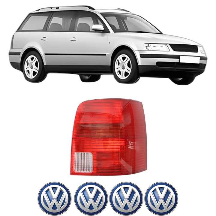 Lampa Stop Spate Dreapta Volkswagen PASSAT B5 Variant (3B5) din 1997-2000, Auto, DEPO, 4x Stickere auto cu Volkswagen
