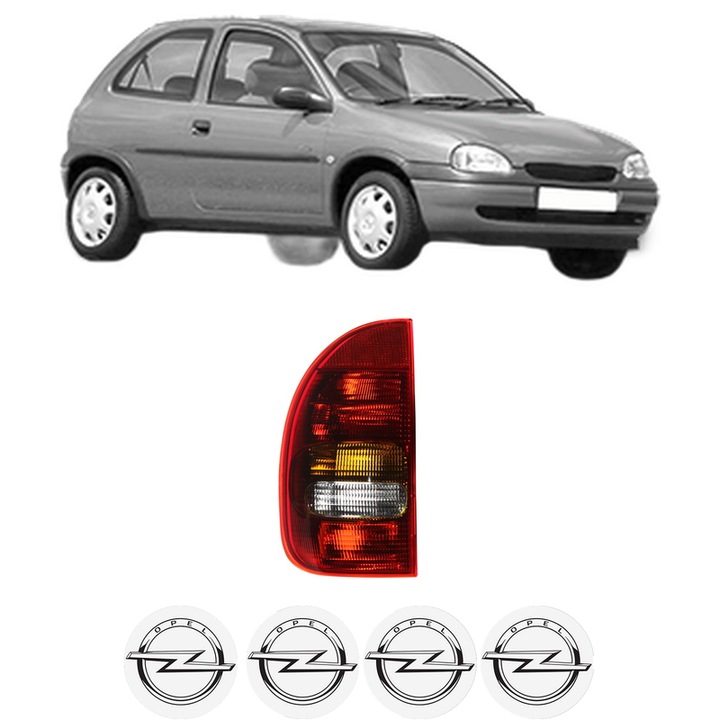 Lampa Stop Spate Stanga OPEL CORSA B (S93) din 1993-2000, Auto, TYC, 4x Stickere auto cu OPEL