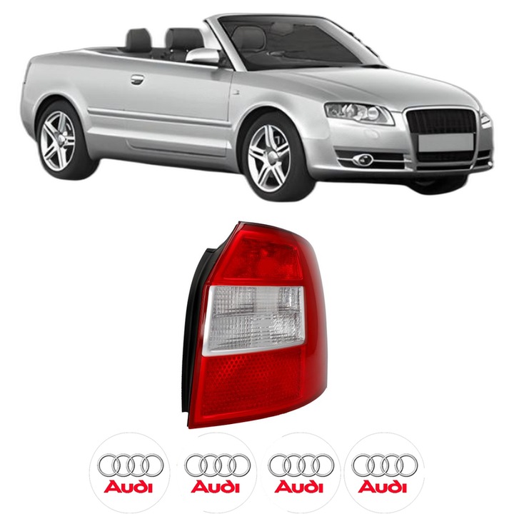 Lampa Stop Spate Dreapta AUDI A4 B6 Convertible (8H7) din 2002-2005, Auto, DEPO, 4x Stickere auto cu AUDI