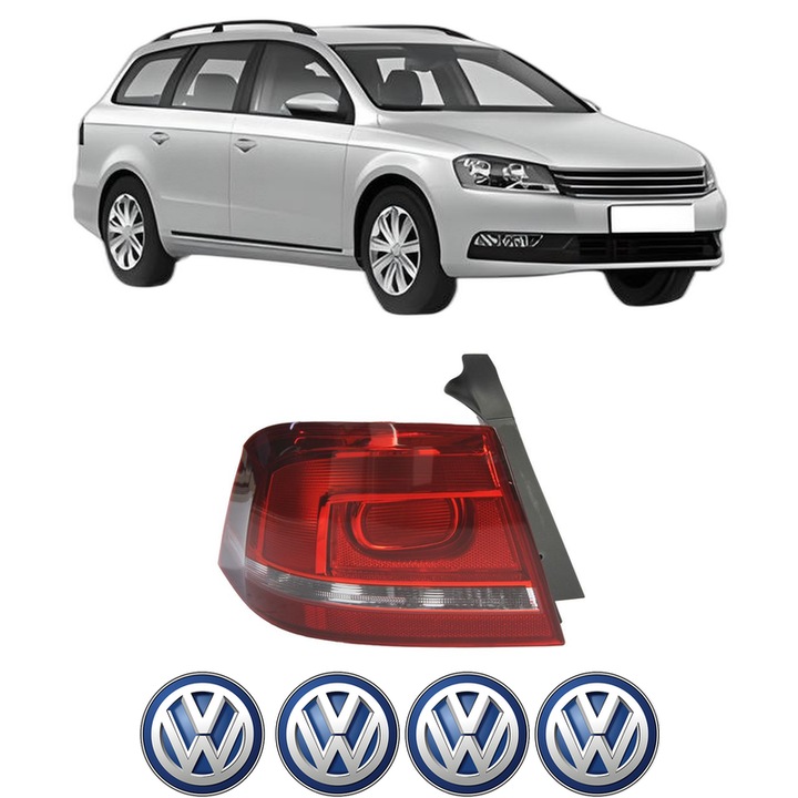 Lampa Stop Spate Stanga Volkswagen PASSAT B7 Variant (365) din 2010-2015, Auto, DEPO, 4x Stickere auto cu Volkswagen