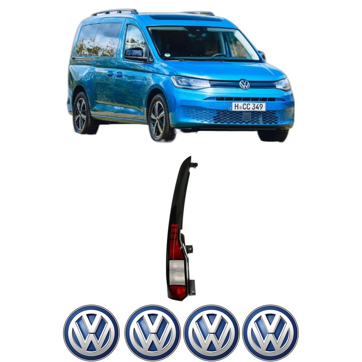 Lampa Stop Spate Stanga Volkswagen CADDY CALIFORNIA V Camper (SBB, SBJ) din 2020-2024, Auto, DEPO, 4x Stickere auto cu Volkswagen