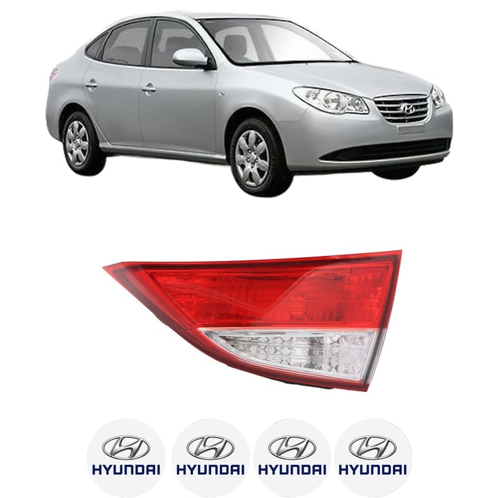 Lampa Stop Spate Dreapta HYUNDAI ELANTRA IV Saloon (HD) din 2005-2013, Auto, DEPO, 4x Stickere auto cu HYUNDAI