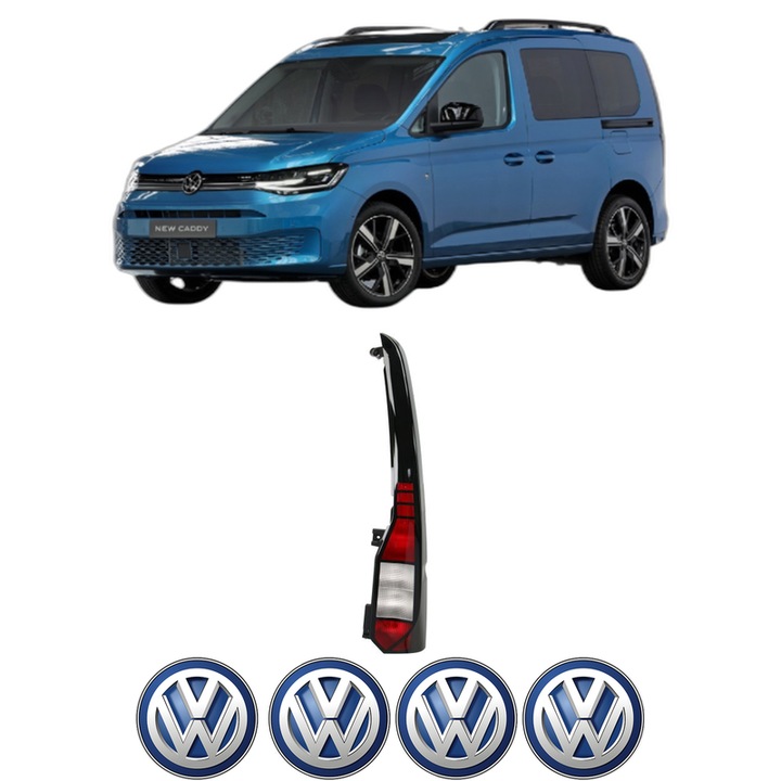 Lampa Stop Spate Dreapta Volkswagen CADDY V Box Body/MPV (SBA, SBH) din 2020-2024, Auto, DEPO, 4x Stickere auto cu Volkswagen