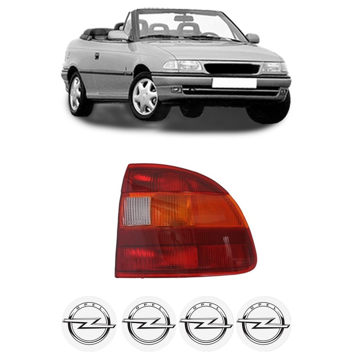 Lampa Stop Spate Dreapta OPEL ASTRA F Convertible (T92) din 1993-2001, Auto, DEPO, 4x Stickere auto cu OPEL