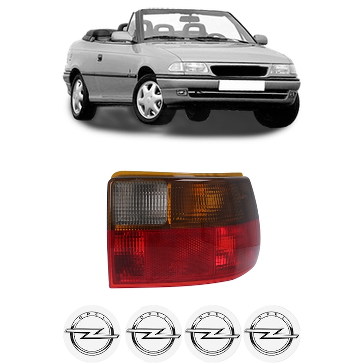 Lampa Stop Spate Dreapta OPEL ASTRA F Convertible (T92) din 1993-2001, Auto, DEPO, 4x Stickere auto cu OPEL