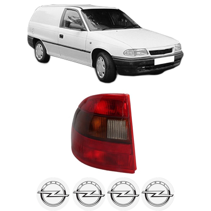 Lampa Stop Spate Stanga OPEL ASTRA F Estate Van (T92) din 1991-1999, Auto, DEPO, 4x Stickere auto cu OPEL