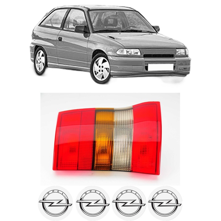 Lampa Stop Spate Dreapta OPEL ASTRA F Hatchback (T92) din 1991-1998, Auto, DEPO, 4x Stickere auto cu OPEL
