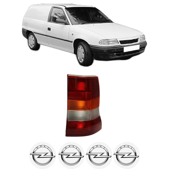 Lampa Stop Spate Dreapta OPEL ASTRA F Estate Van (T92) din 1991-1999, Auto, DEPO, 4x Stickere auto cu OPEL