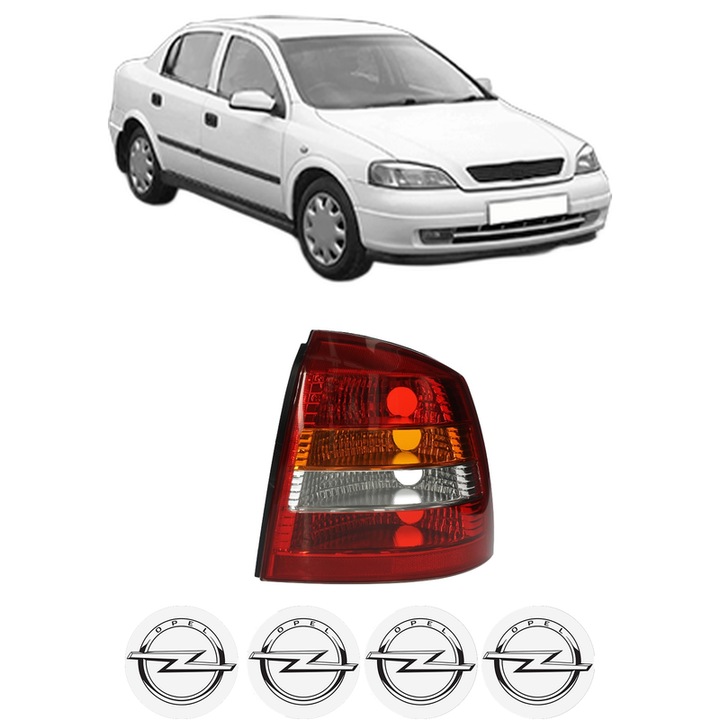 Lampa Stop Spate Dreapta OPEL ASTRA G Saloon (T98) din 1998-2009, Auto, DEPO, 4x Stickere auto cu OPEL