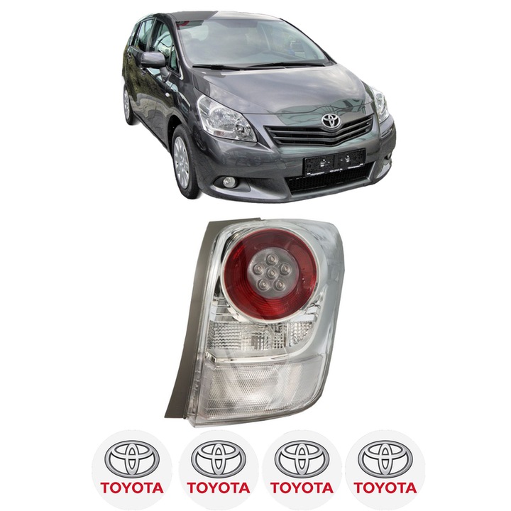Lampa Stop Spate Dreapta TOYOTA VERSO VAN (_R2_) din 2009-2018, Auto, DEPO, 4x Stickere auto cu TOYOTA