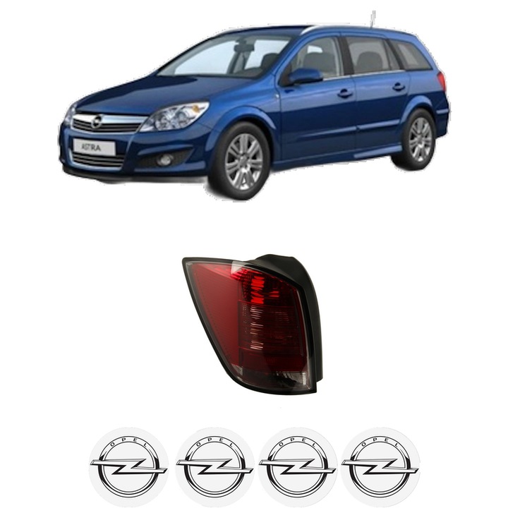 Lampa Stop Spate Stanga OPEL ASTRA H CLASSIC Estate (A04) din 2006-2014, Auto, DEPO, 4x Stickere auto cu OPEL