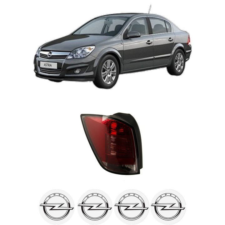 Lampa Stop Spate Stanga OPEL ASTRA H CLASSIC Saloon (A04) din 2009-2014, Auto, DEPO, 4x Stickere auto cu OPEL