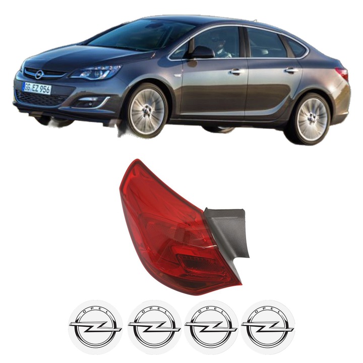 Lampa Stop Spate Stanga OPEL ASTRA J Saloon din 2012-2015, Auto, DEPO, 4x Stickere auto cu OPEL