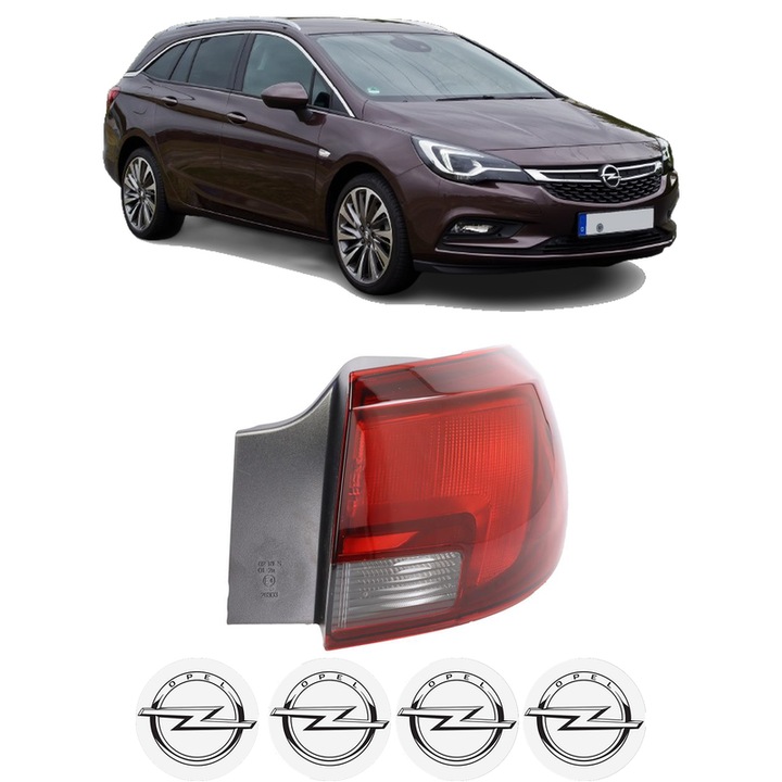 Lampa Stop Spate Dreapta OPEL ASTRA K Sports Tourer (B16) din 2015-2022, Auto, DEPO, 4x Stickere auto cu OPEL