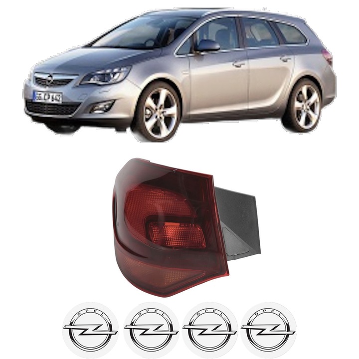 Lampa Stop Spate Stanga OPEL ASTRA J Sports Tourer (P10) din 2010-2015, Auto, DEPO, 4x Stickere auto cu OPEL