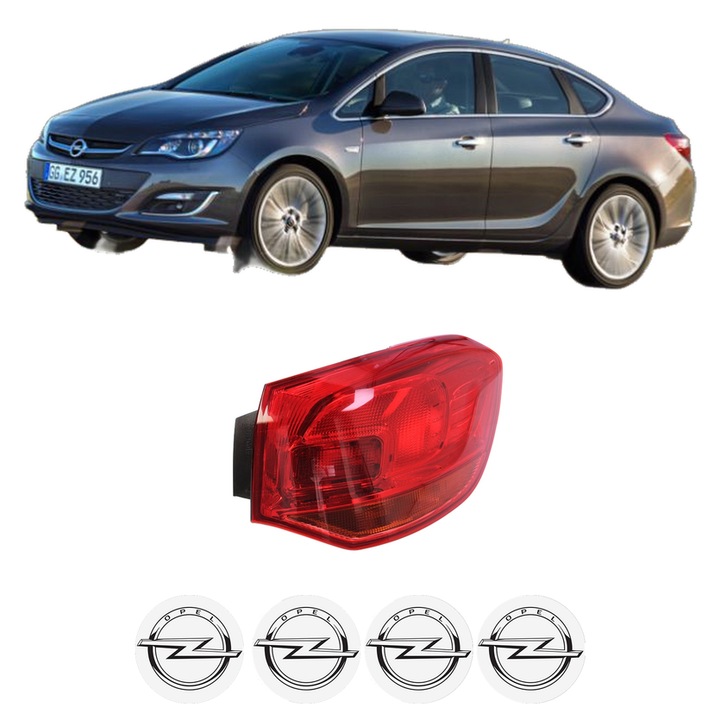 Lampa Stop Spate Dreapta OPEL ASTRA J Saloon din 2012-2015, Auto, DEPO, 4x Stickere auto cu OPEL