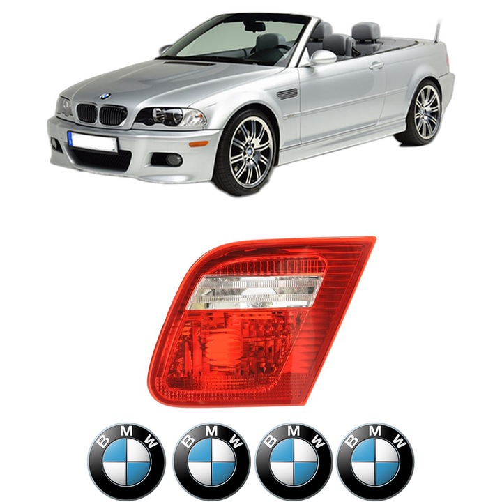 Lampa Stop Spate Dreapta BMW Seria 3 Compact (E46) din 2001-2005, Auto, DEPO, 4x Stickere auto cu BMW
