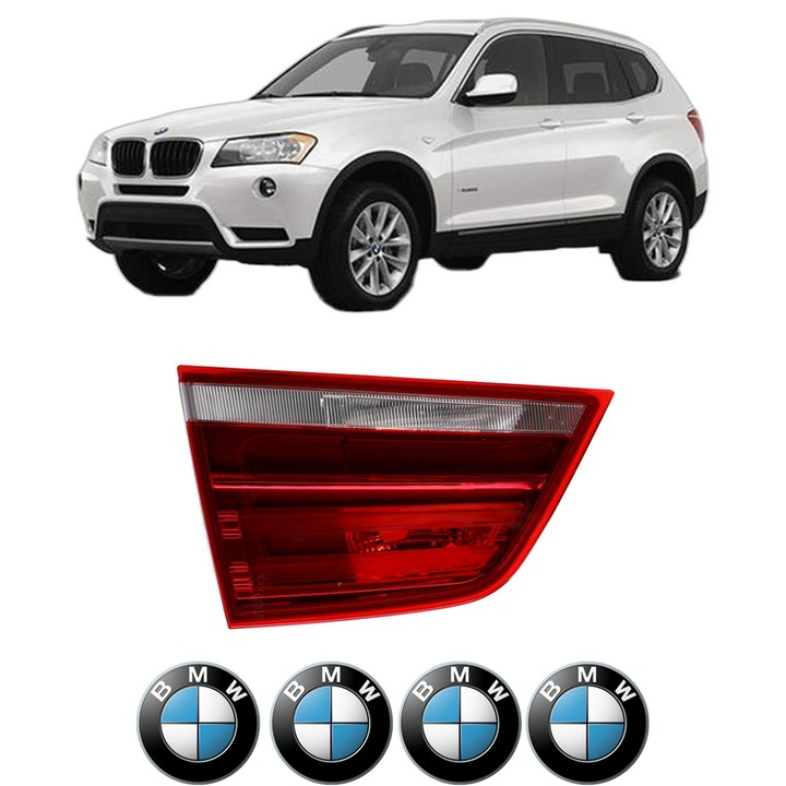 Lampa Stop Spate Stanga BMW Seria X3 (F25) din 2010-2017, Auto, DEPO, 4x Stickere auto cu BMW