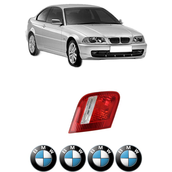 Lampa Stop Spate Stanga BMW Seria 3 (E46) din 1997-2005, Auto, DEPO, 4x Stickere auto cu BMW