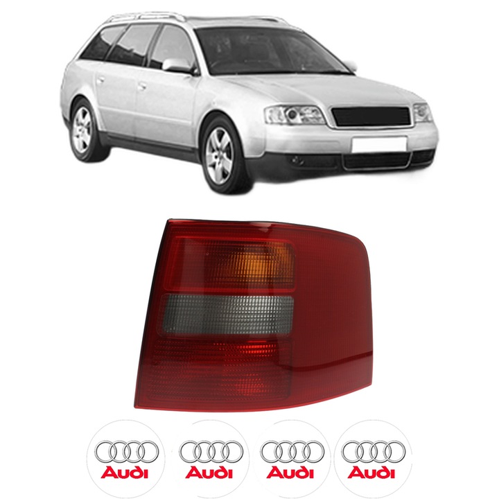 Lampa Stop Spate Dreapta AUDI A6 C5 Avant (4B5, 4B6) din 1997-2005, Auto, DEPO, 4x Stickere auto cu AUDI