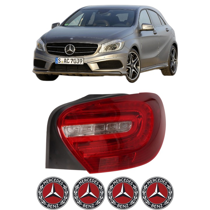 Lampa Stop Spate Dreapta MERCEDES-BENZ A-CLASS (W176) din 2012-2018, Auto, DEPO, 4x Stickere auto cu MERCEDES-BENZ