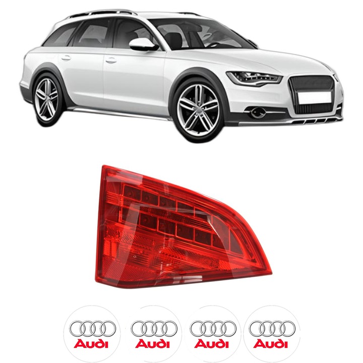 Lampa Stop Spate Stanga AUDI A4 Allroad B8 (8KH) din 2009-2016, Auto, DEPO, 4x Stickere auto cu AUDI