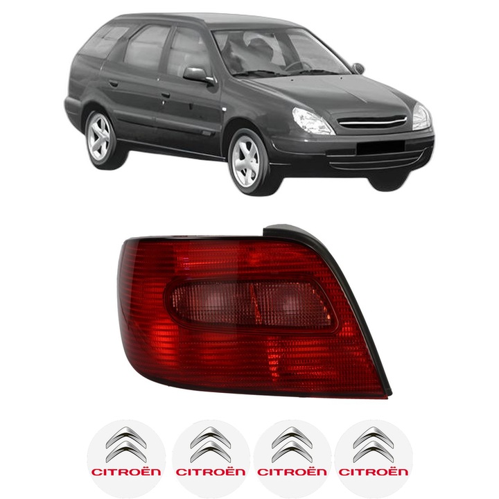 Lampa Stop Spate Stanga CITROEN XSARA Break (N2) din 1997-2005, Auto, DEPO, 4x Stickere auto cu CITROEN
