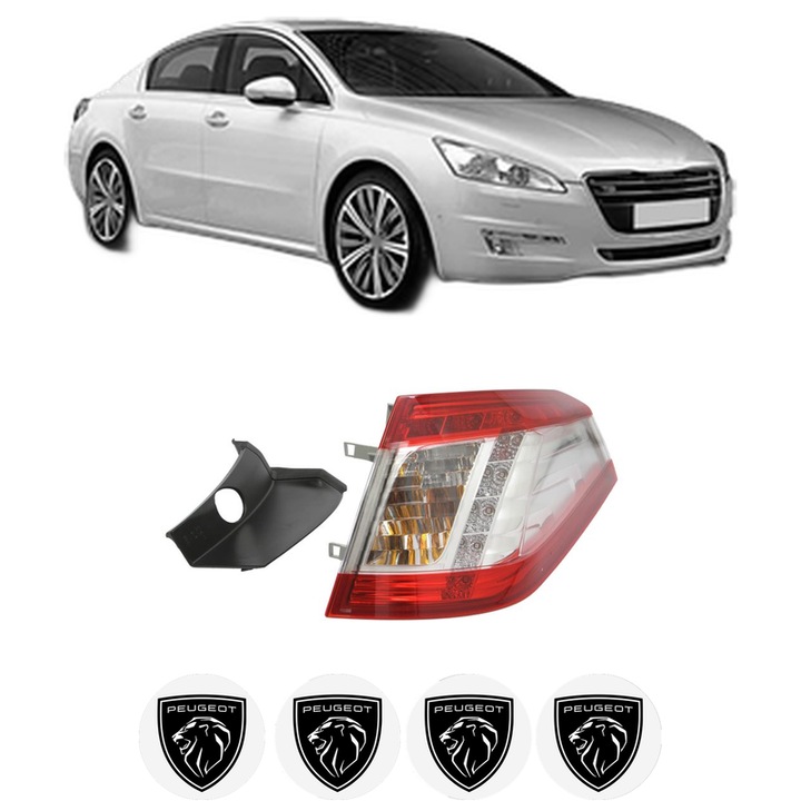 Lampa Stop Spate Dreapta PEUGEOT 508 I (8D_) din 2010-2018, Auto, DEPO, 4x Stickere auto cu PEUGEOT