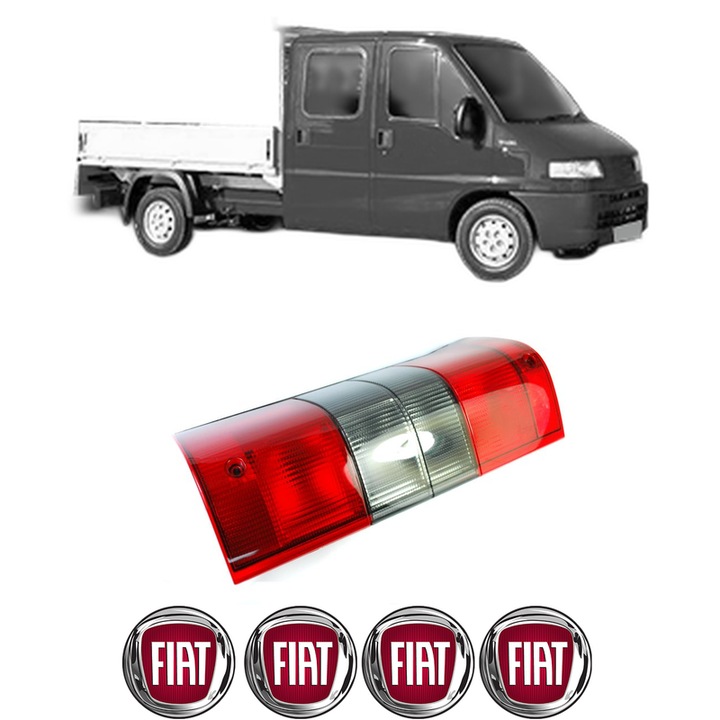 Lampa Stop Spate Dreapta FIAT DUCATO Platform/Chassis (230_) din 1994-2002, Auto, DEPO, 4x Stickere auto cu FIAT