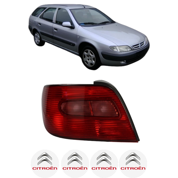 Lampa Stop Spate Stanga CITROEN XSARA Estate Van din 1999-2005, Auto, DEPO, 4x Stickere auto cu CITROEN